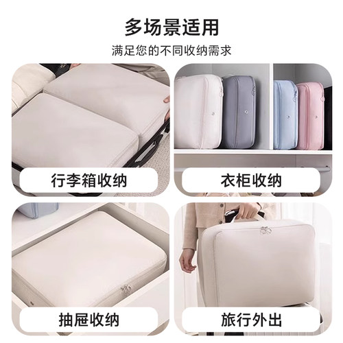 羽绒服衣服衣物收纳袋家用装压缩袋旅行出差行李搬家打包整理袋子 - 图3