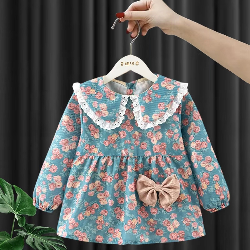 Jim Walker baby girl smock princess dress autumn and winter