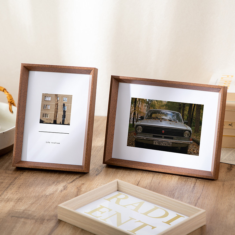 相框高级感摆件摆台5五6六7七8八10a4挂墙加洗照片装饰框8寸桌面