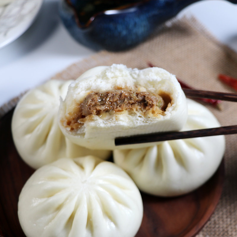 山东清真大包子鲜羊肉鲜牛肉大葱香葱韭菜鸡蛋馅速冻早餐早饭速食 - 图0