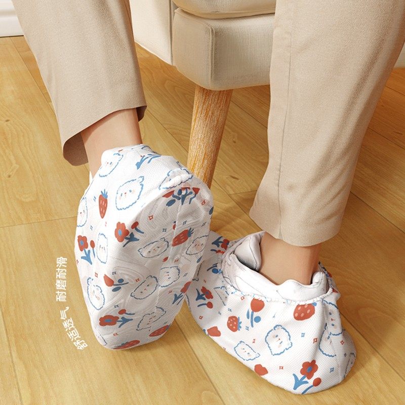 鞋套家用加厚耐磨无纺布室内机房专用学生客人套脚反复使用鞋套,淘宝优惠券,粉丝福利购,淘宝优惠卷