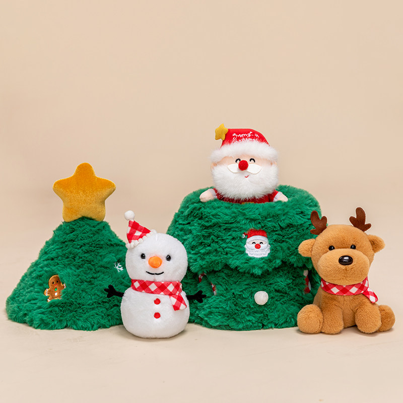 创意圣诞树系列套装毛绒玩具公仔玩偶治愈布娃娃儿童圣诞节小礼物,淘宝优惠券,粉丝福利购,淘宝优惠卷