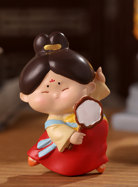 古风唐仕女冰箱贴磁贴西安文创纪念品礼物创意摆件磁吸冰箱装饰品