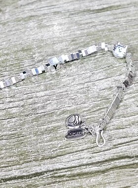 「林高远王曼昱」“圆满”小猫银色手链轻奢ins气质小众精致手串
