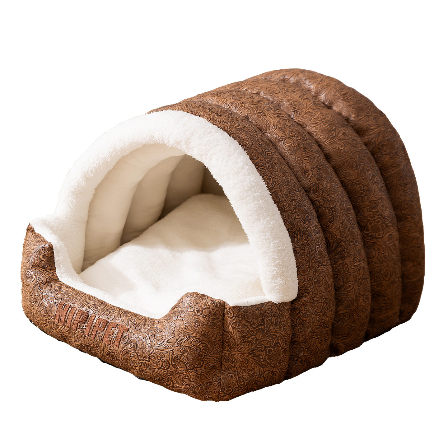 新款宫廷复古提花弧形兔毛保暖房子窝中小型犬猫窝狗窝秋冬窝垫,淘宝优惠券,粉丝福利购,淘宝优惠卷