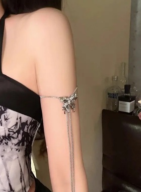 可抽拉立体蝴蝶长款项链