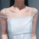 Lobster clasp pearl shoulder strap suspender dress strap detachable one-line collar sexy tube top shoulder strap high looks exposure summer
