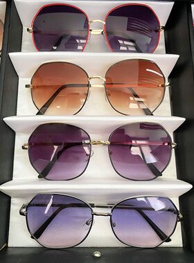 2026新款韩版渐变色墨镜女圆脸大脸显瘦ins潮偏光防紫外线太阳镜