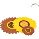 Insulation pads, household coaster, pot, bowl, plate, anti-scalding pads, dining table pads, cartoon placemats, desktop round storage