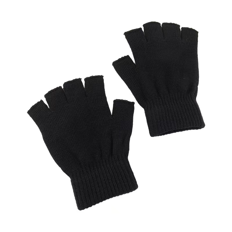 【1双】半指冬季保暖手套 - 图3
