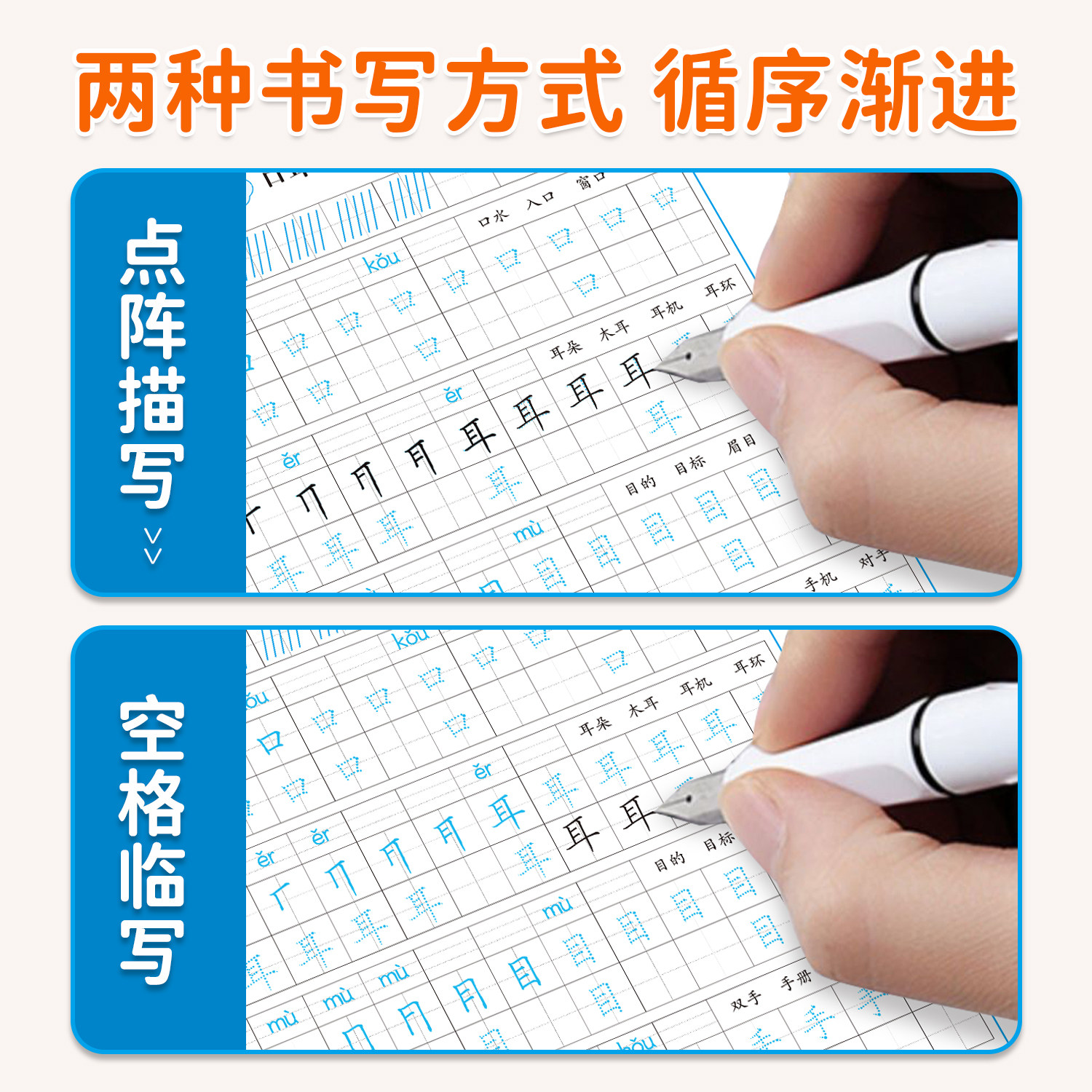 2025秋季字帖同步练字帖教材手写体钢笔临摹小学生初中生练字名字衡水体英文字体练习单词古诗大人拼音点阵词语识字书写课本实用