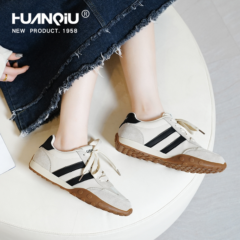 环球美拉德德训鞋女2025夏季新款时尚爆款厚底百搭运动休闲板鞋子 - 图2