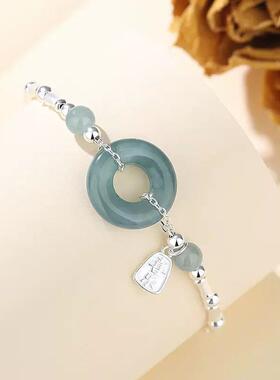 【幂琳】S999足银新款竹节平安扣手饰手链女w款轻高级中式奢新国