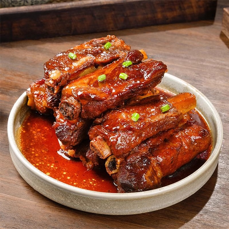 红烧酱排骨酱汁红烧肉开袋即食红烧肋排熟食猪小排休闲解馋下酒菜 - 图2