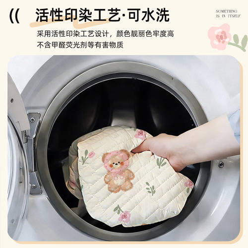 凉感冰丝凉席乳胶夏季透气软席凉而不冰空调席席子三件套床裙款 - 图1