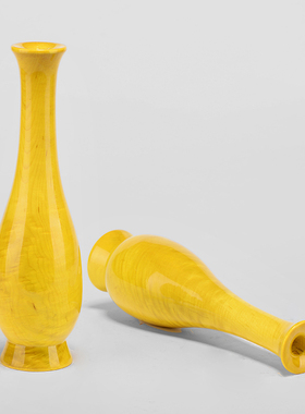 金丝楠木雕刻花瓶摆件