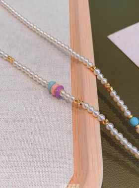 古法烧蓝蜜粉珐琅吉象项链