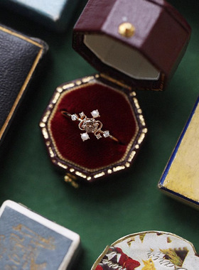 星象仪高级感小众设计镶嵌锆石戒指女时尚简约轻奢指环可调节