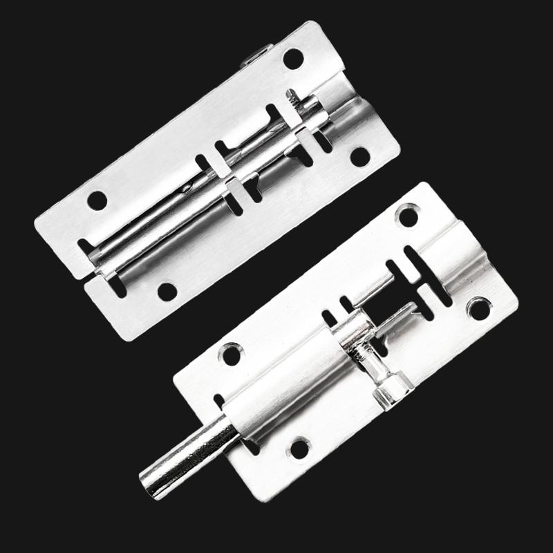 不锈钢插销防盗门栓明装挂锁门搭扣门闩木门扣锁工程小号门销老式 - 图1