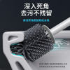 Toilet brush without dead corners silicone soft bristles toilet brush wall-mounted household artifact bathroom cleaning set