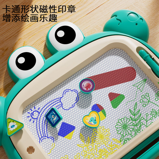 儿童画板家用幼儿磁性写字板一岁宝宝2涂鸦3磁力画画玩具画写板大