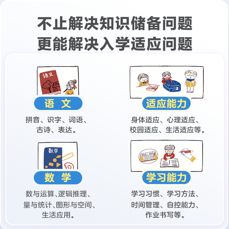 学而思幼小衔接倒计时99天书拼音语言语文数学一日一练科学规划讲解复习5-7岁入学准备一年级知识全覆盖提升学习适应能力同步巩固 - 图2