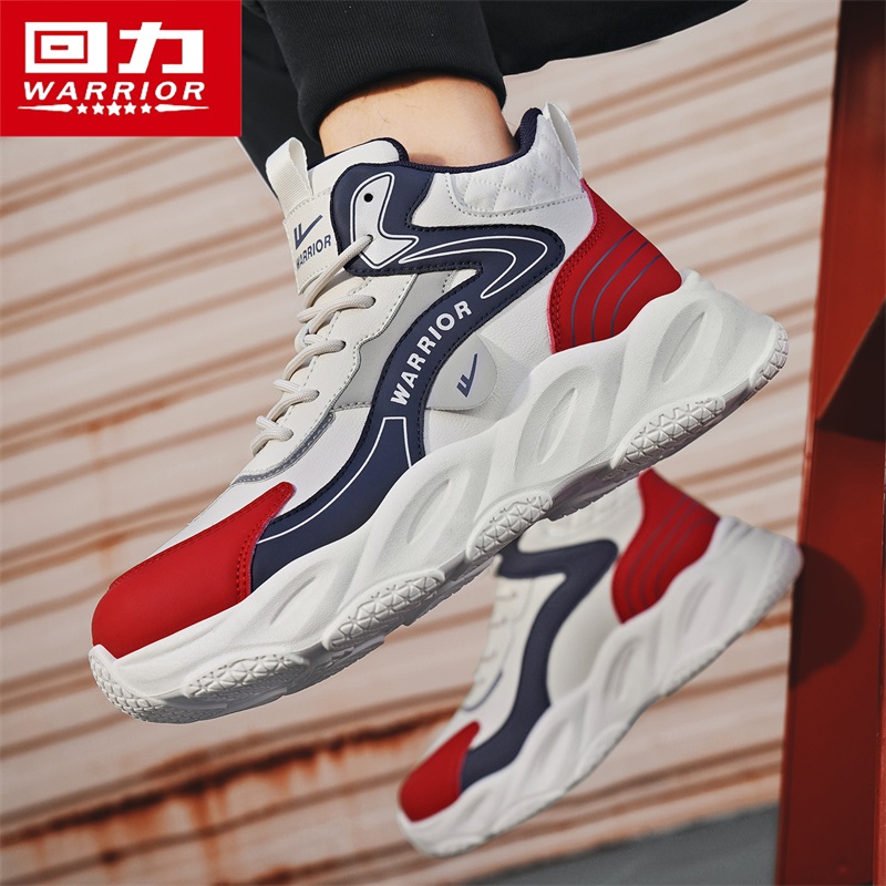 回力男鞋2025春季新款男士休闲厚底老爹鞋增高跑步休闲潮鞋 - 图2