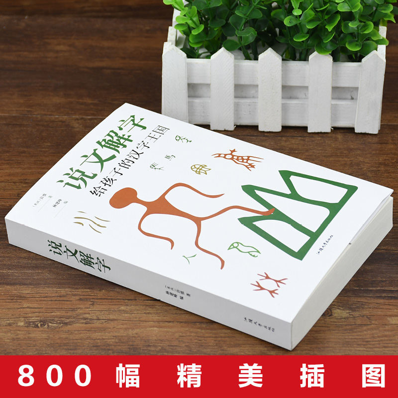 说文解字国学典藏版许慎原版 800字部首篆书字注解大字本图解详析今释正版全版说文解字大全集注解译文无删减小学生版汉字王国-图0