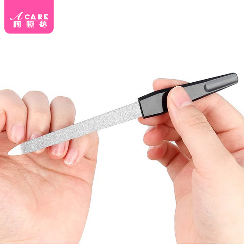 指甲锉/不锈钢CC1SQ0-修护理甲面美甲指甲锉条打磨工具双面锉条 - 图2