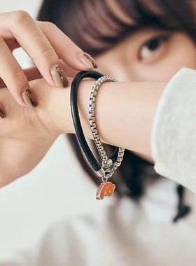 阿信同款A奔向无限皮绳手链