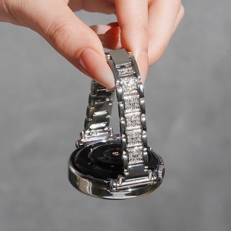 适用华为GT5表带gt4女款手表watch4/3pro新款满钻金属GT3腕表镶钻保护壳41mm女士手链高级感gt2女式轻奢创意 - 图0