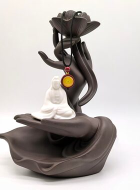 泰山奶奶碧霞元君双面紫金砂唐卡