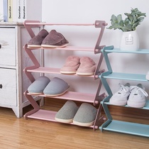 Shoe Rack Dormitory Simple Sleeping Room C Multilayer Dust Resistant Shoes Cabinet Doorway Stainless Steel Home small number Sub-contained
