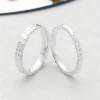Pure silver 9999 three-sided ice ring