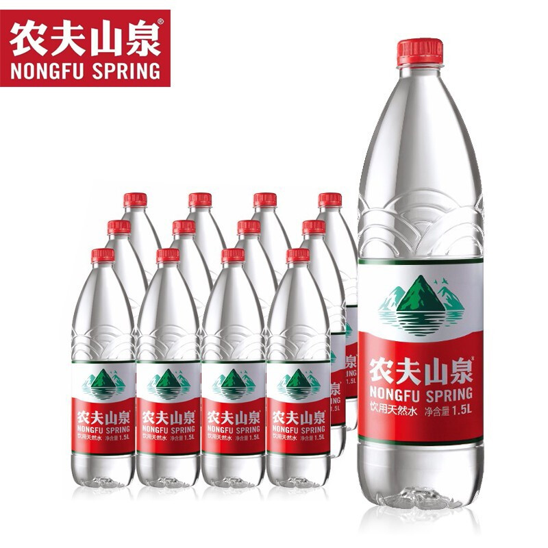 农夫山泉饮用水1.5l*12瓶整箱弱碱性天然水非矿泉大瓶装-图2