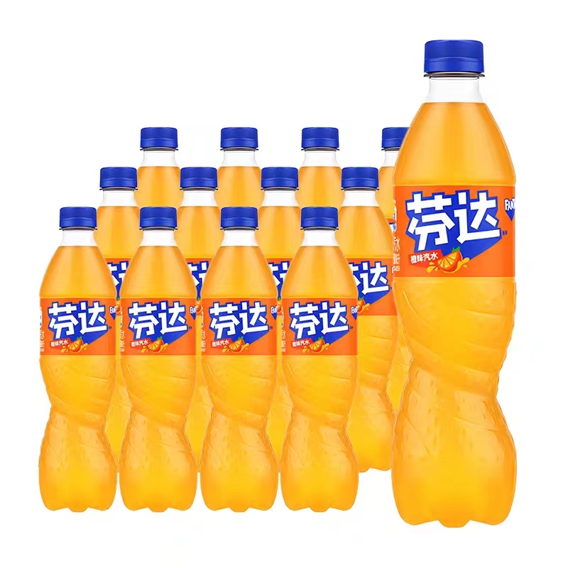 可口可乐雪碧芬达汽水碳酸饮料无糖可乐500ml 12瓶装整箱含汽饮料 - 图1