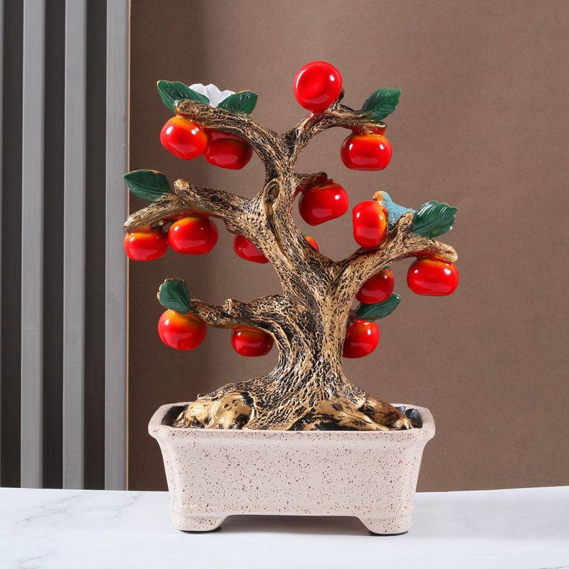 事事如意柿子树摆件乔迁新居玄关客厅酒柜电视柜桌面装饰品送朋友,淘宝优惠券,粉丝福利购,淘宝优惠卷