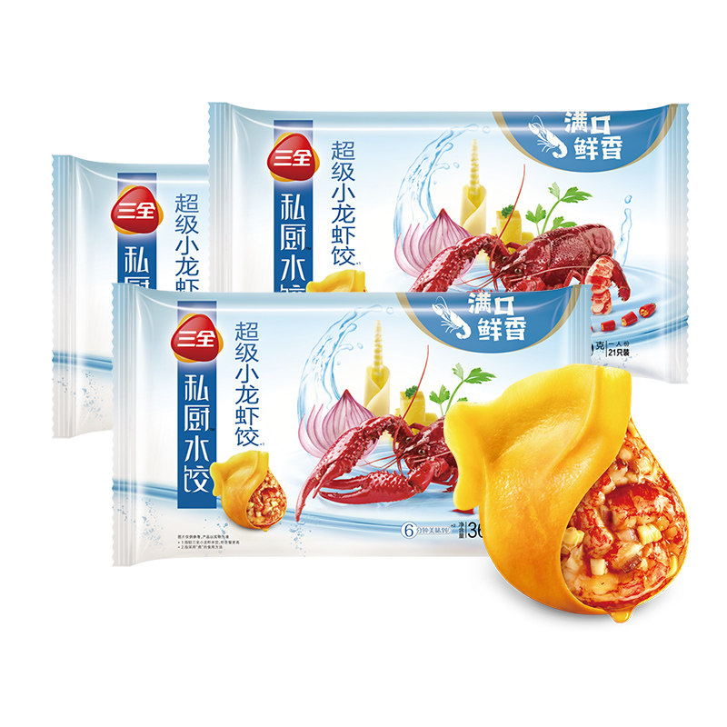 【拍两件】三全级麻辣小龙虾水饺360g*1袋
