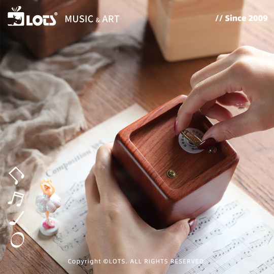 LOTS solid wood ballerina girl music box