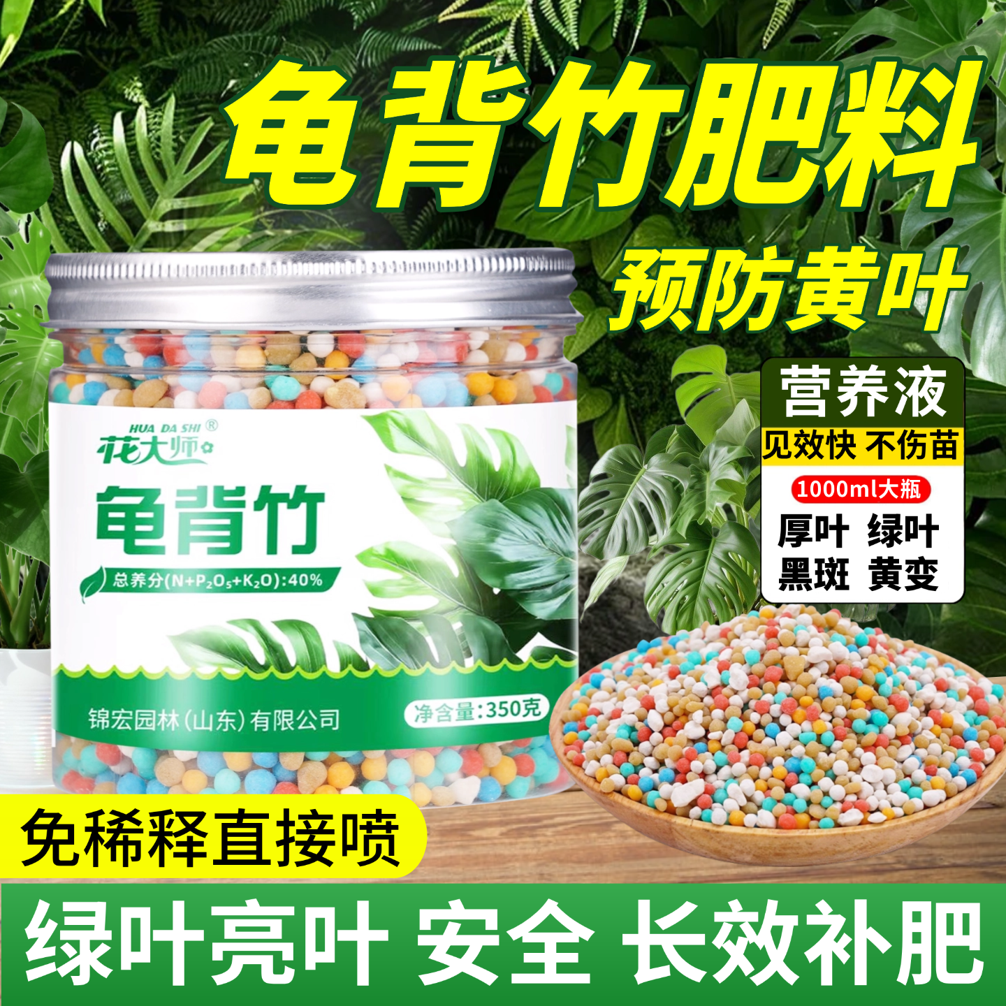 龟背竹专用肥料颗粒肥氮磷钾复合肥缓释盆栽四季大叶天南星科绿植,淘宝优惠券,粉丝福利购,淘宝优惠卷
