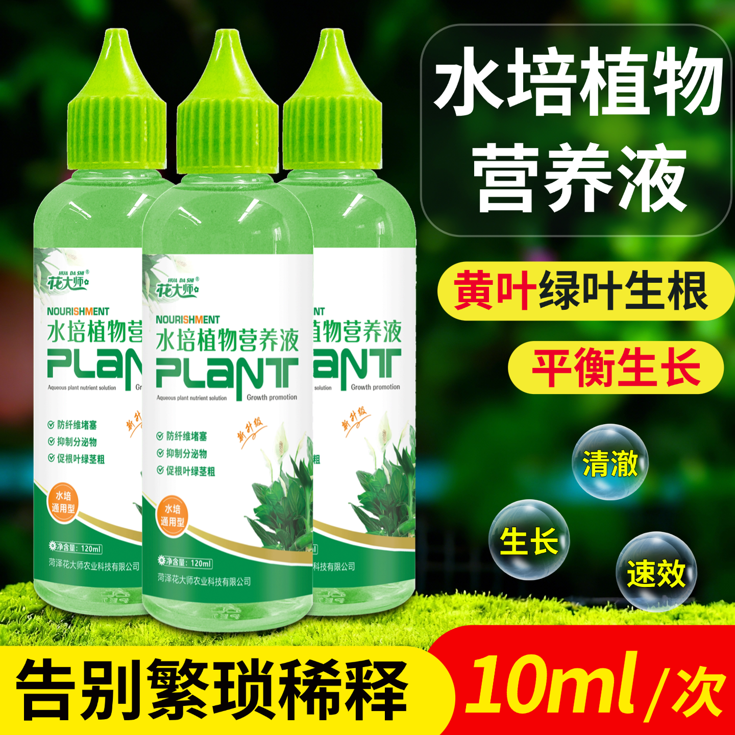 水培植物专用营养液富贵竹转运竹巴西木郁金香绿萝铜钱草通用肥料,淘宝优惠券,粉丝福利购,淘宝优惠卷