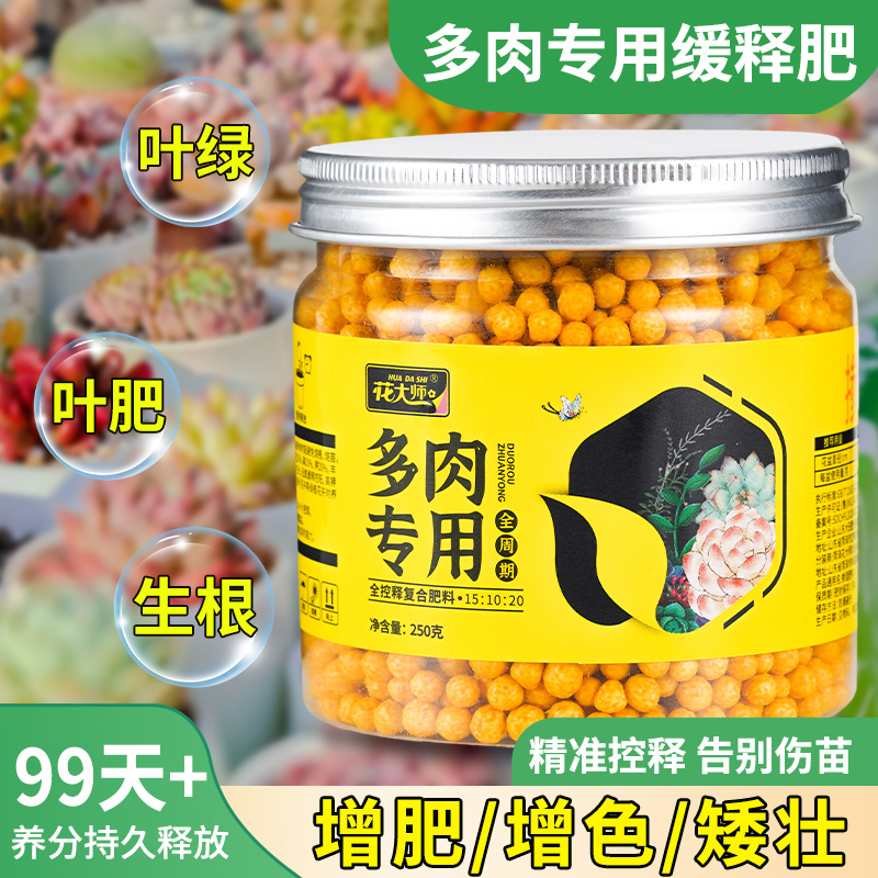 多肉肥料专用肥控释肥缓释肥植物盆栽颗粒肥营养生根增色通用家用,淘宝优惠券,粉丝福利购,淘宝优惠卷