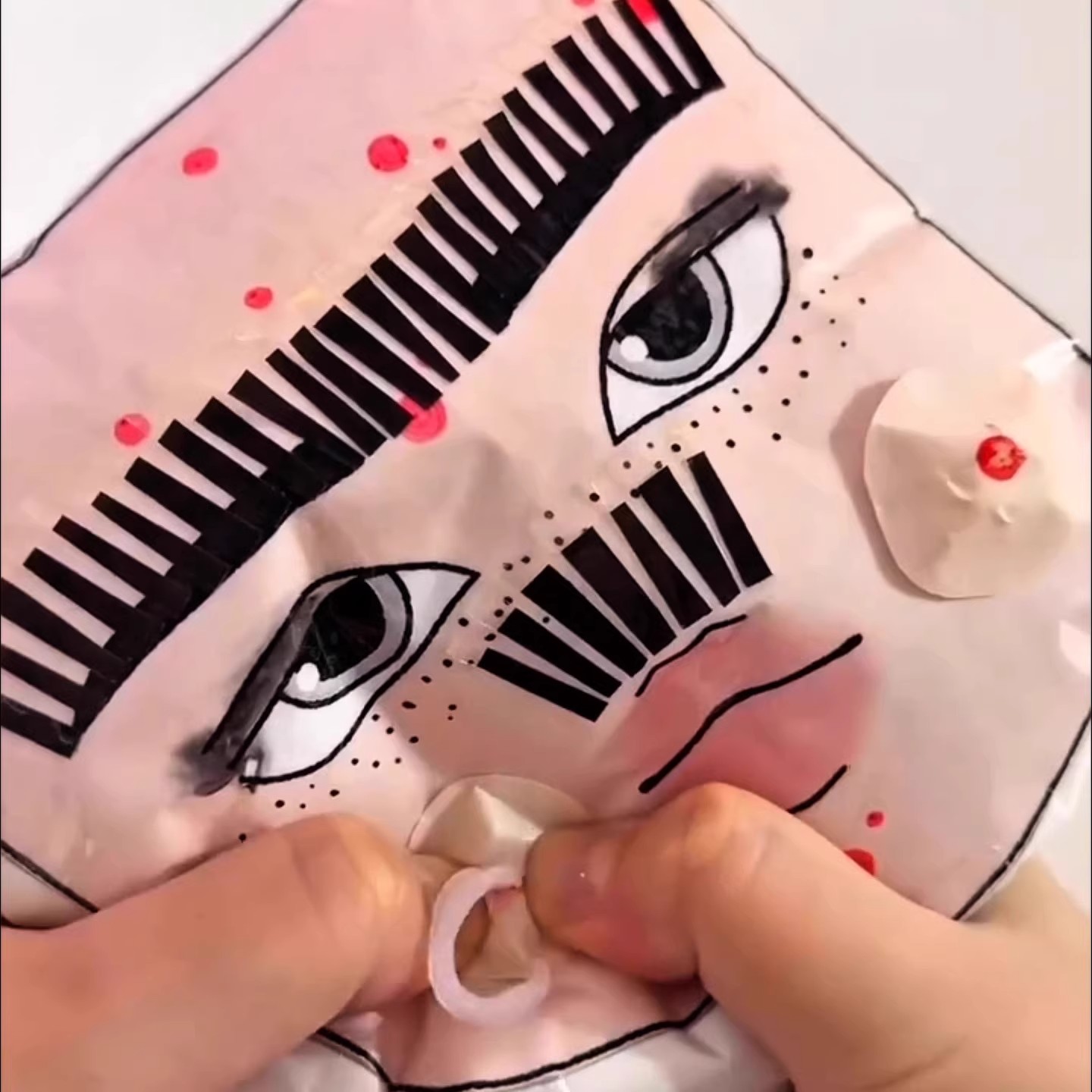 女孩美容盲袋手工diy儿童化妆玩具女孩子益智捏捏乐头脑特工队6岁 - 图0