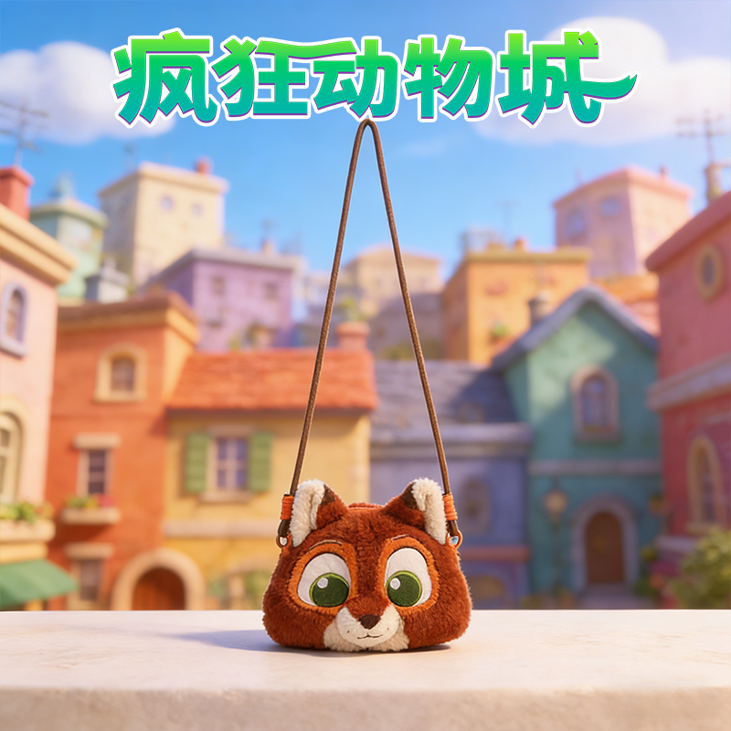 疯狂动物城周边尼克狐朱迪包包卡通兔子毛绒玩偶单肩斜挎包高颜值,淘宝优惠券,粉丝福利购,淘宝优惠卷