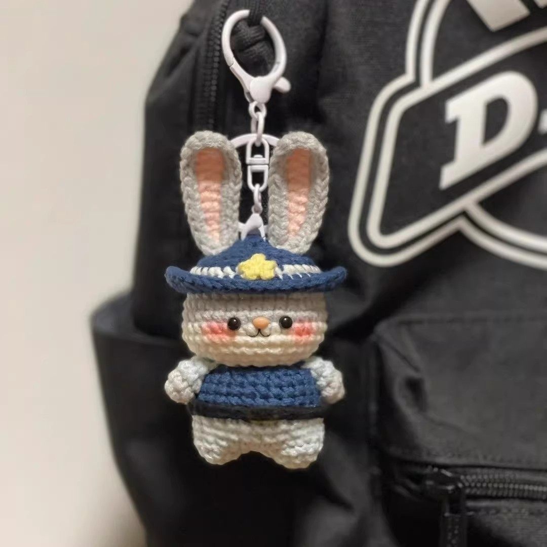 疯狂动物城手工diy编钩织朱迪尼克玩偶挂件毛线材料包钥匙扣礼物,淘宝优惠券,粉丝福利购,淘宝优惠卷