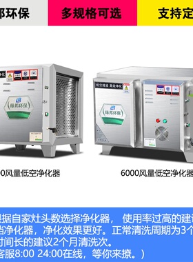 新品净化器商用餐饮分离风量环保饭店厨房I低空油烟设备烧烤无烟6