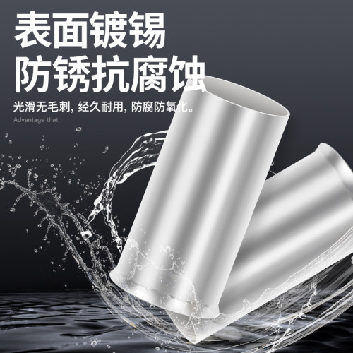 EN管型插针线鼻子冷压接线端子铜线对接头接线管接线柱线耳裸端头 - 图1