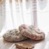 Fabric futon chair cushion, meditation cushion, tatami bay window cushion, round Japanese room cushion, student bench, kneeling cushion
