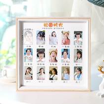 Children grow to record children Campus time photo frames 100 days full month One year old commemorative album Baby creative mementos