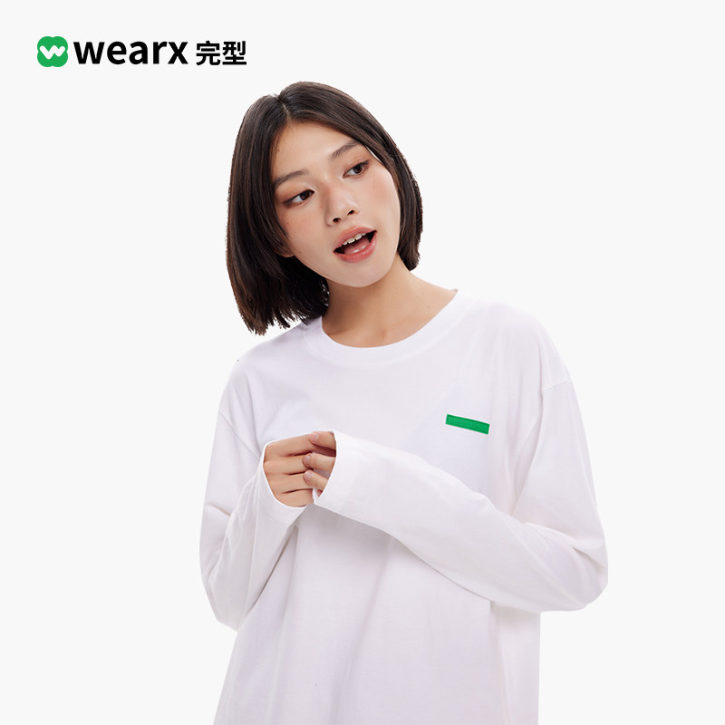 WEARX完型-云感长袖T恤男女户外透气oversize宽松休闲运动上衣 - 图2